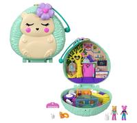 Polly Pocket Coffret Univers Café du Hérisson, Mini-Figurines Polly, Une Amie, Chat et Lapin, Surprises incluses, Jouet pour Enfant, GTN15