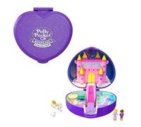 Polly Pocket Coffret Vintage Château Étoilé avec Mini-Figurines Polly, Prince, Cygne, Licorne et carrosse, Jouet pour Enfant, HFJ64