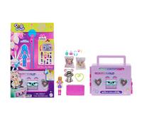 Polly Pocket Color Reveal Disco Coffret jouet à emporter avec poupée sweat à cap
