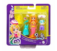Polly Pocket Ensemble de jeu Paquet de mode Petit Comprend une poupée, des vêtements et des accessoires supplémentaires pour les filles à partir de 4 ans