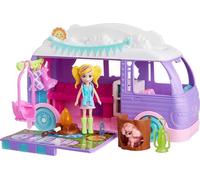 Polly Pocket – Ensemble de jeu pour poupée et animal de compagnie, jouet de voyage Camping-car