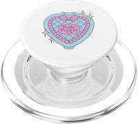 Polly Pocket Étui matelassé en Forme de cœur PopSockets PopGrip pour MagSafe