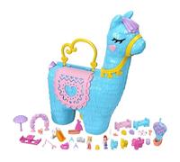 Polly Pocket Coffret Grand Lama Surprises Soirée Pyjama – 25 surprises, 2 mini-figurines, dès 4 ans