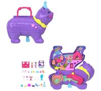 Polly Pocket Playset poupée Coffret Fête du chaton JFT90 mini-figurines et 23 accessoires Violet