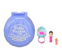 Polly Pocket Keepsake Collection Heritage Edition Ensemble de jeu avec bague et étui en coquillage sirène