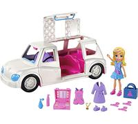 Polly Pocket Limousine Playset Valise avec Poupée et Accessoires, Jouet pour Filles 4+ Ans, GDM19