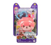 Polly Pocket Mattel Pet Connects - HKV49 - Red Panda Micro Playset - Figurine + Animal + Accessoire