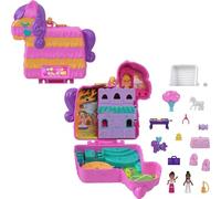Polly Pocket - Coffret Pinata Fiesta Mini-Univers - 2 mini-figurines, 14 accessoires - Dès 4 ans