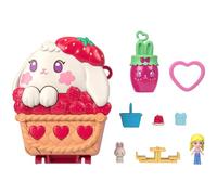 Polly Pocket Coffret Pique-Nique du Lapin – 1 mini-figurine, accessoires thème fruits – JKC47