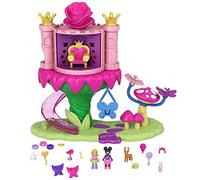 Polly Pocket Pollyville Coffret Le Monde Féerique des Princesses avec Mini-Figurines Polly et Une Amie, 15 Accessoires Surprises, Jouet pour Enfant, GYK43