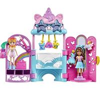 Polly Pocket Dolls & Playset, Unicorn Toy with 2 Dolls & 19 Fashion Accessories, Glam It Up Style Studio