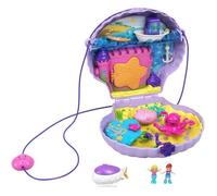 Polly Pocket Coffret Sac à Main Le Coquillage Enchanté avec Mini-Figurines Polly et Lila, Accessoires et Autocollants, Jouet Enfant, édition 2020, GNH11