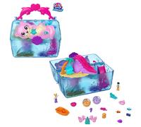 Polly Pocket Sparkle Cove Adventure Playset & 2 Micro Dolls, Island Treasure Che