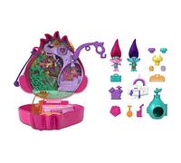 Polly Pocket Trolls Coffret Maison De Poupées avec Figurines Poppy Et Branch Dreamworks, avec 13 Accessoires, À Collectionner, Jouet Enfant, A Partir De 4 Ans, HKV39