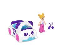 Polly Pocket - Véhicule Panda avec Mini Figurine Polly et Panda