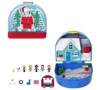 Polly Pocket Coffret Peanuts Collector – Figurines Snoopy & Woodstock, 4 lieux, 7 accessoires – JFV05