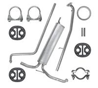 POLMOstrow Pot d’échappement arrière et Tuyau d'échappement pour Toyota Aygo 1 I B1 10 Hayon 2005-2014