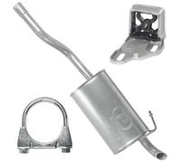 POLMOstrow Pot d’échappement arrière pour Renault Clio 2 II 1.2 1.4 Hayon 2000-2005