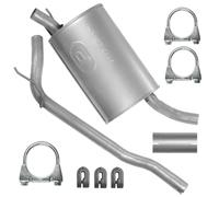 POLMOstrow Pot d’échappement arrière pour Renault Twingo 1 I 1.2 Hayon 2001-06.2012