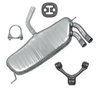 POLMOstrow Pot d’échappement pour Audi A3 8P 2003-2008 | Pot d’échappement arrière, Moteurs : 1.9 TDI - 2.0 TDI | Hayon