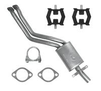POLMOstrow Silencieux avant pour BMW 3er E46 2.0 2.5 2.8 Berline, Break Touring, Coupé 1998-09.2001