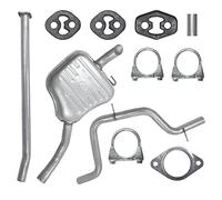 POLMOstrow Tuyau d'échappement et Pot d’échappement arrière pour Ford S-Max 1 I MK1 1.8 TDCi 2.0 TDCi Van 2006-2014