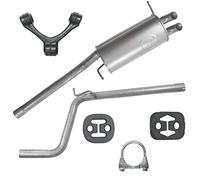 POLMOstrow Tuyau d'échappement et Pot d’échappement arrière pour VW Caddy 3 III 2K 1.9 TDI Hayon 2004-08.2010