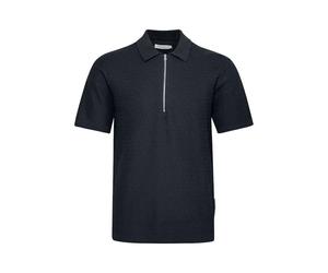 Polo 1/2 zip Casual Friday Joe Bleu 3XL