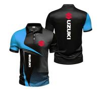 Polo 3D Confortable pour Homme Imprimé SU.ZU.K.I Manches Courtes Séchage Rapide Coutures Vêtements De Sport-LanS||l