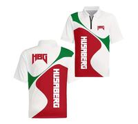 Polo 3D pour Homme T-Shirt De Sport H-.u.s-.a.b.e.r.g Coupe Ajustée Manches Courtes Style Rugby Col-BaiHongSe||m