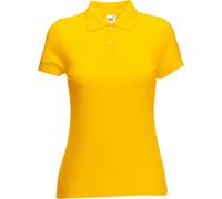 Polo 65/35 Fruit Of The Loom Damen, Kurzarm BC384 (M) (Sonnenblume)