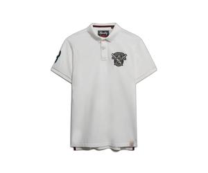Polo Ã Ã©cusson Superdry Blanc L