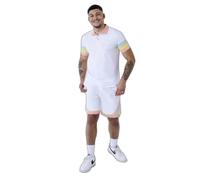 Polo à bande colorée Project X Paris Blanc S