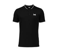 Polo à col mandarine femme Mouratoglou Apparel Noir XS