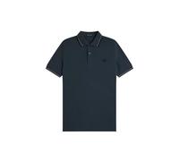 Polo à double bande Fred Perry Noir S