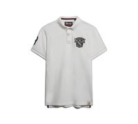 Superdry Polo à écusson Blanc Taille 2XL