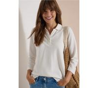 Cecil Polo à Manches 3/4 avec Bouton, Blanc Vanille, Taille XL