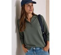 Polo à manches 3/4 avec boutons décoratifs