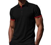 Polo à manches courtes et coupe ajustée pour homme en tricot texturé, Y1