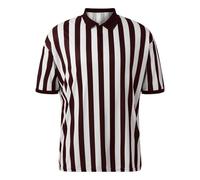Polo à Manches Courtes et Fermeture éclair pour Homme - Officiel - pour Arbitre, Arbitre, Arbitre, Arbitre, Arbitre, Uniforme de Football, Polo Wine pour Homme, XL