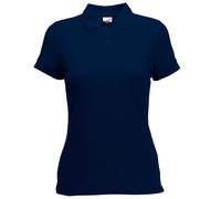 Fruit of The Loom Polo Femme, Bleu foncé, Medium