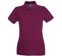 Polo à manches courtes Fruit Of The Loom pour femme (L) (Bordeaux) - UTBC1377 Bordeaux