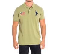 Polo à manches courtes JARE avec col à revers contrasté 64777 Homme-Kaki M