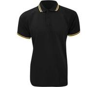 Polo à manches courtes Kustom Kit pour homme (XL) (Noir/Rouge) - UTBC613 Noir/Rouge, Noir/Rouge
