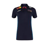 Polo à Manches Courtes Officiel Femme Oracle Red Bull Racing Teamline Max Verstappen - Bleu Taille S