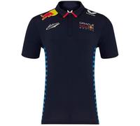 Polo à manches courtes officiel Homme Oracle Red Bull Racing Teamline Max Verstappen - Bleu M