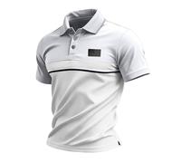 Polo à manches courtes pour homme - 3 boutons - Classique - 250e anniversaire - 1776 2026 - Drapeau américain - T-shirt patriotique - Pour le jour de l'indépendance des États-Unis - Hauts athlétiques