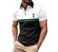 Polo à manches courtes pour homme - Respirant - Pour le golf, le tennis, le sport, l'été, les loisirs, les loisirs, le travail, BK1., 3XL