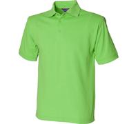 Polo à manches courtes pour hommes Henbury RW625 (Medium) (Citron vert)