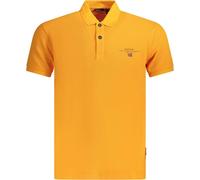 Polo à manches courtes pour hommes Orange : Regular Fit avec impression & broderie, taille : S Couleur : Arancione